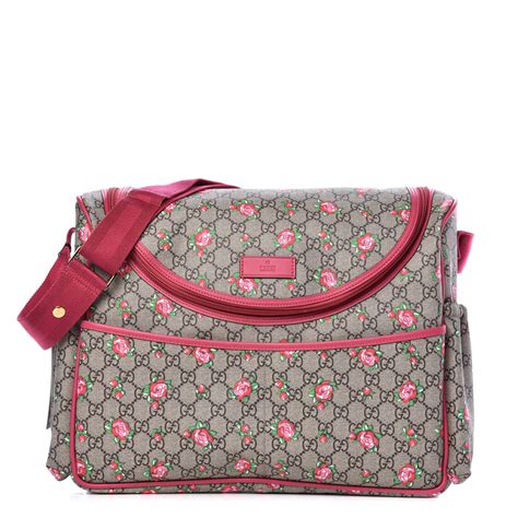 gucci rose bud diaper bag|gucci diaper bag on sale.